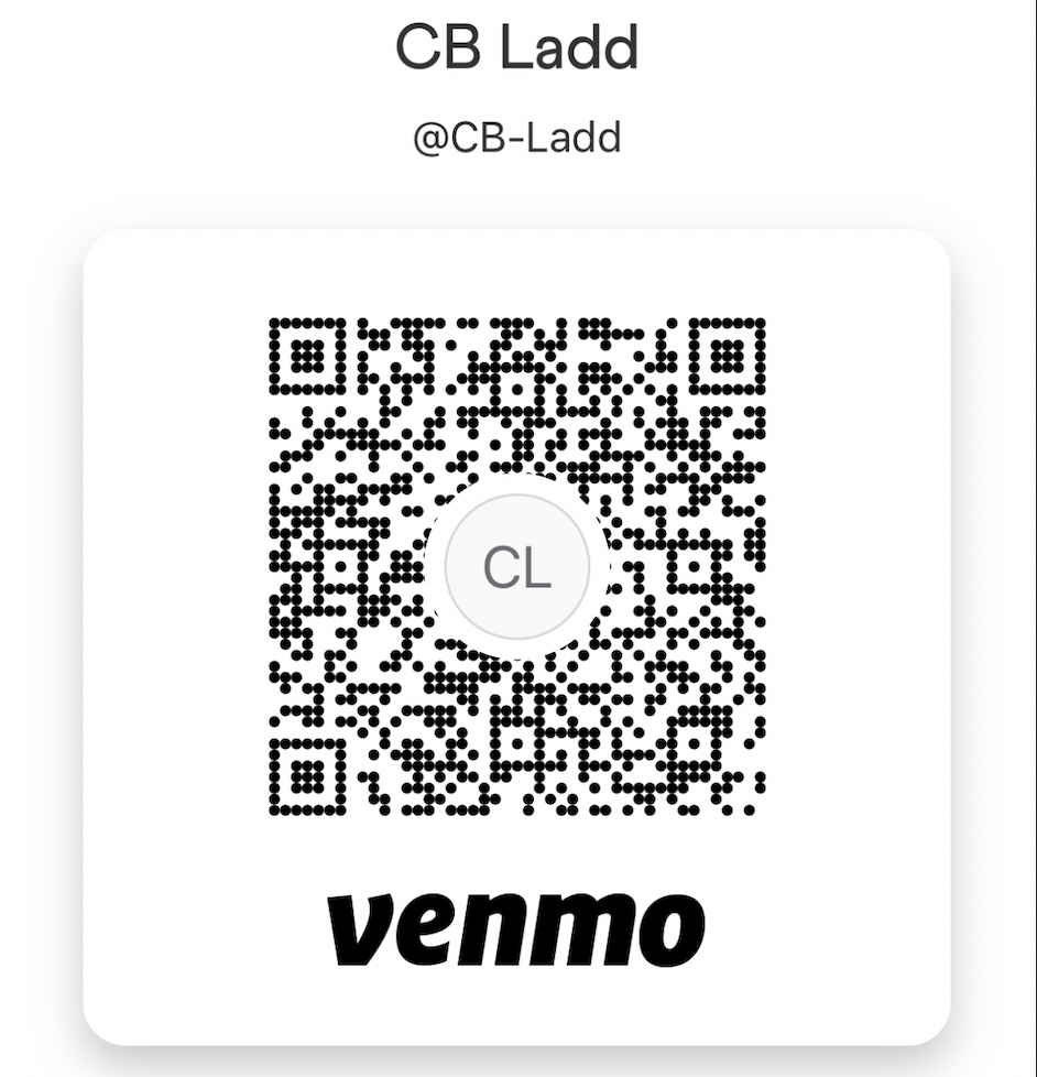 Scan to Venmo $500 to Sail JADA Charters